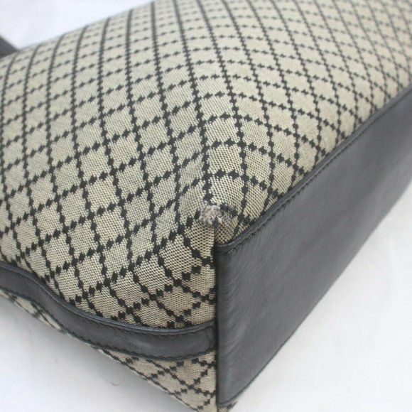 Gucci Tote Bag Navy Blue Canvas - Picture 6 of 9